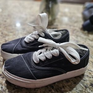 Toms Black and White Platform Sneakers